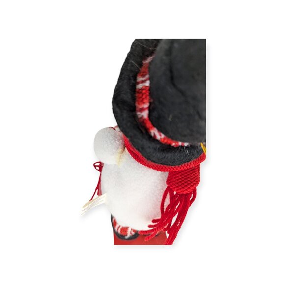 2007 Burton & Burton Sledding Snowmen Plush Pair on Wooden Sleigh - Picture 5 of 13